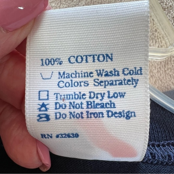 Vintage 90s Notre Dame Fighting Irish Graphic Navy Blue T-Shirt Men's One Size - Picture 8 of 10